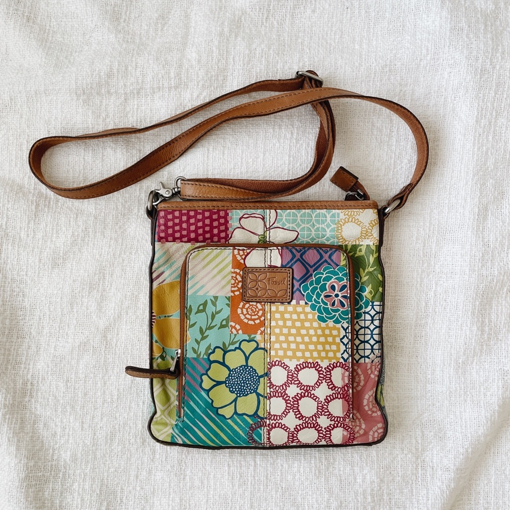 Fossil crossbody leather bag